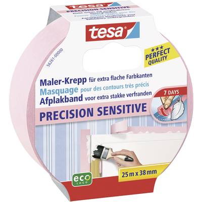 tesa PRECISION SENSITIVE 56261-00000-03 Kreppband tesa® Rosa (L x B) 25 m x 38 mm 1 St.