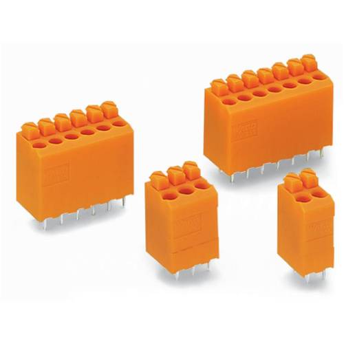 WAGO 735-126 Federkraftklemmblock Polzahl 6 Orange 220 St.