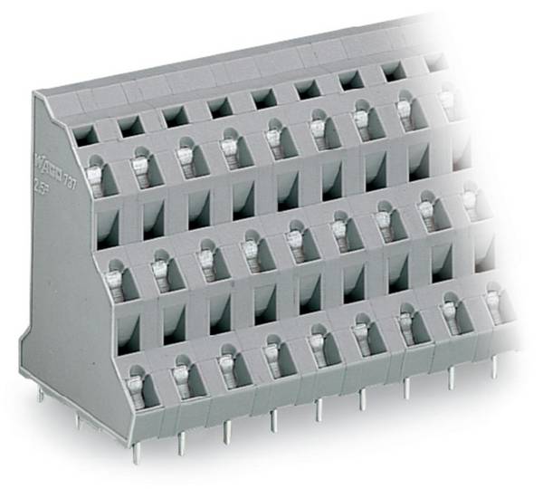 WAGO 737-512 Dreistockklemme 2.50 mm² Polzahl 36 Grau 8 St.