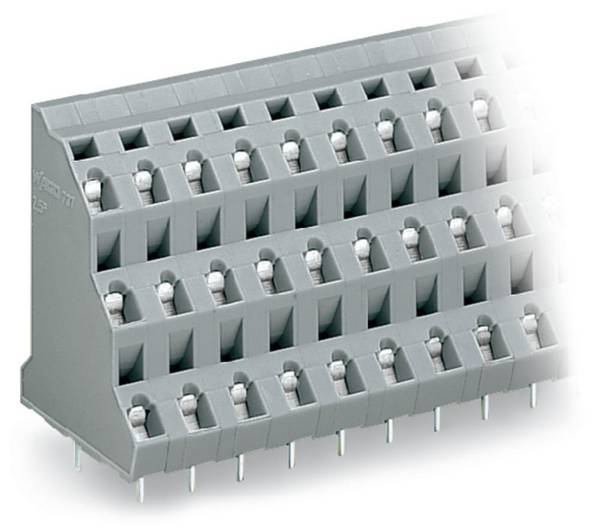 WAGO 737-566 Dreistockklemme 2.50 mm² Polzahl 48 Grau 8 St.