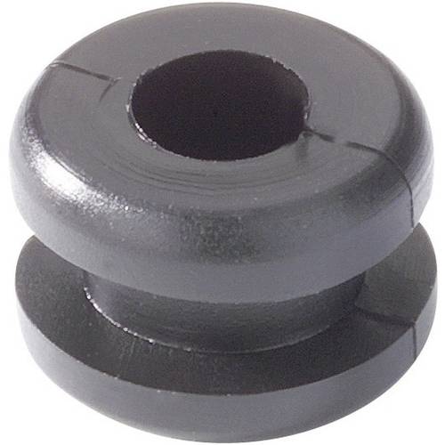 HellermannTyton HV1201B-PVC-BK-N1 Klemm-Ø (max.) 4 mm Plattenstärke (max.) 2.5 mm PVC Schwarz 1 St.