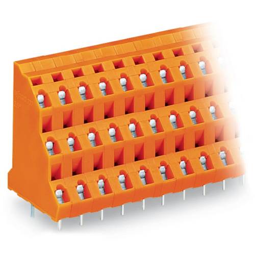 WAGO 737-662 Dreistockklemme 2.50 mm² Polzahl 36 Orange 8 St.