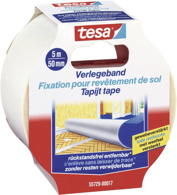 tesa REMOVABLE 55729-00017-11 Verlegeband  Transparent (L x B) 5 m x 50 mm 1 St.