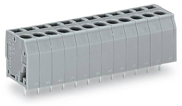 WAGO 739-108 Federkraftklemmblock 2.50 mm² Polzahl 8 Grau 100 St.