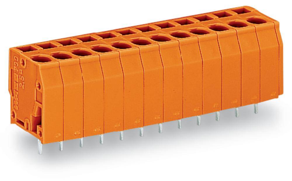 WAGO Federkraftklemmblock 2.50 mm² Polzahl 3 739-153 WAGO Orange 280 St.