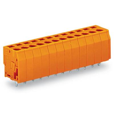 WAGO 739-162/100-000 Federkraftklemmblock 2.50 mm² Polzahl 12 Orange 60 St. 