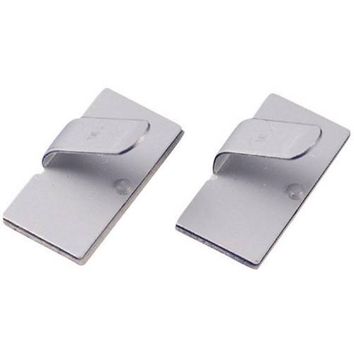 TRU COMPONENTS TC-MWCR15203 Befestigungssockel selbstklebend 1593024 Bündel-Ø-Bereich 8 mm (max) Silber 1 St.