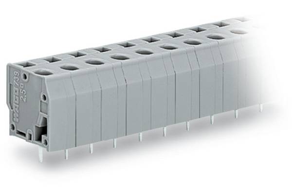 WAGO 739-212 Federkraftklemmblock 2.50 mm² Polzahl 12 Grau 40 St.