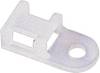 TRU COMPONENTS TC-HC0203 Befestigungssockel schraubbar 1593052 Bündel-Ø-Bereich 21.30 mm (max) Weiß 1 St.