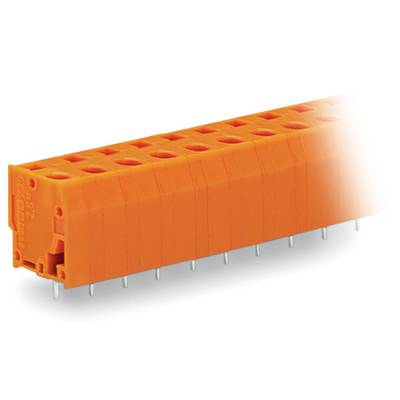 WAGO 739-240 Federkraftklemmblock 2.50 mm² Polzahl 10 Orange 60 St. 
