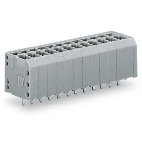 WAGO 739-304 Federkraftklemmblock 1.50 mm² Polzahl 4 Grau 300 St.