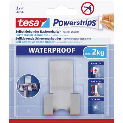 tesa POWERSTRIPS® Waterproof Rasiererhalter  Metall Inhalt: 1 St.