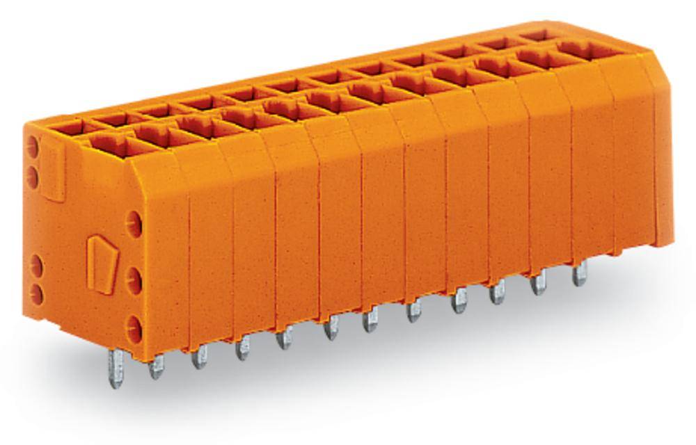 WAGO Federkraftklemmblock 1.50 mm² Polzahl 12 739-342 WAGO Orange 100 St.