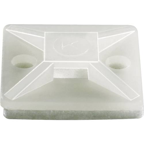 TRU COMPONENTS TC-HCR101S203 Befestigungssockel selbstklebend 1593043 Bündel-Ø-Bereich 10.10 mm (max) 4fach einfädeln Sc...