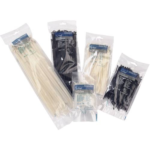 ABB TY5232MXR TY5232MXR Kabelbinder 203 mm 2.40 mm Schwarz mit Metallzunge 100 St.