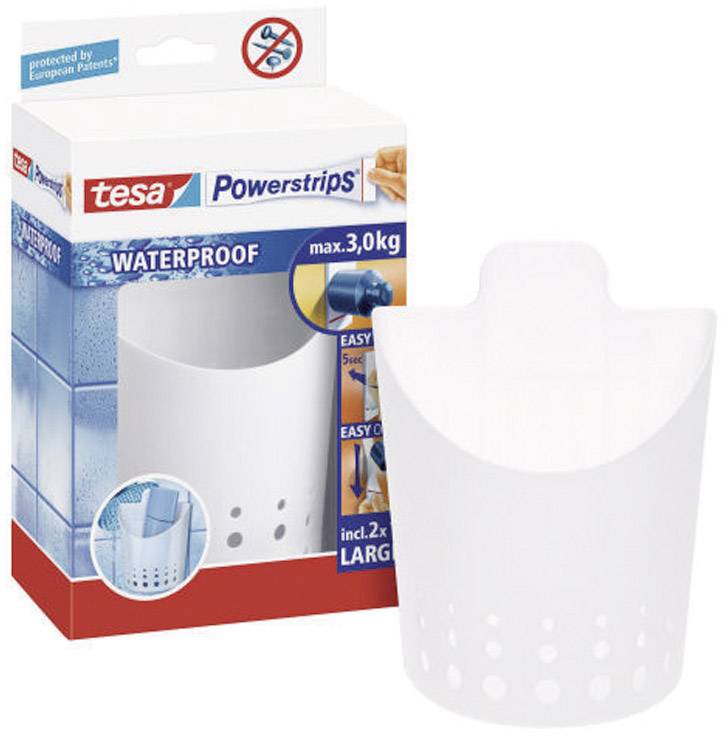 tesa 59705 tesa Powerstrips® Waterproof Korb Weiß Inhalt: 1 St.