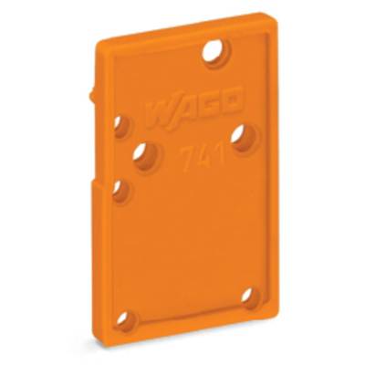 WAGO 741-600 Abschlussplatte   Orange 100 St. 