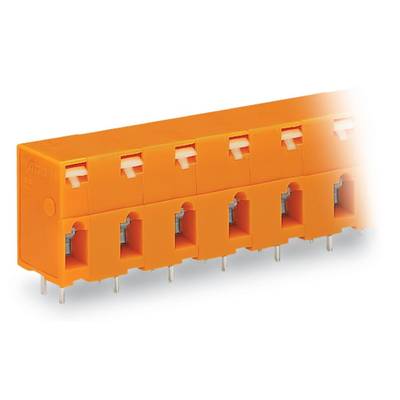 WAGO 741-605 Federkraftklemmblock 2.50 mm² Polzahl 5 Orange 100 St. 