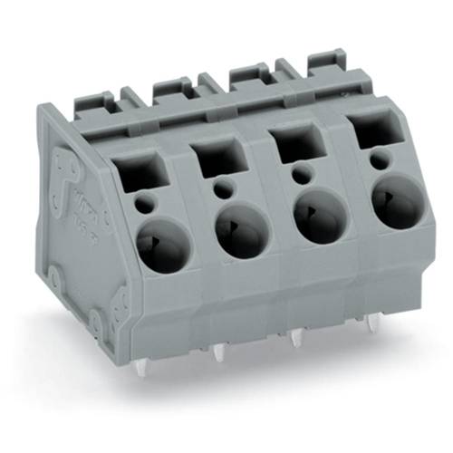 WAGO 745-1353 Federkraftklemmblock 6.00 mm² Polzahl 3 Grau 72 St.