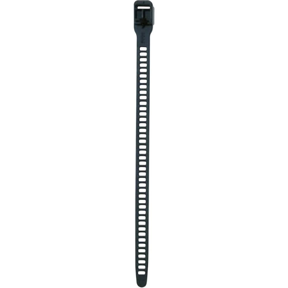 SOFTFIX kabelbinder hersluitbaar (l x b) 340 mm x 11 mm SRT34011 Kleur: Zwart 1 stuks HellermannTyto
