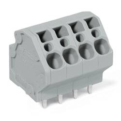 Pružinová svorkovnice WAGO 745-3108, 4.00 mm², Pólů 8, šedá, 72 ks
