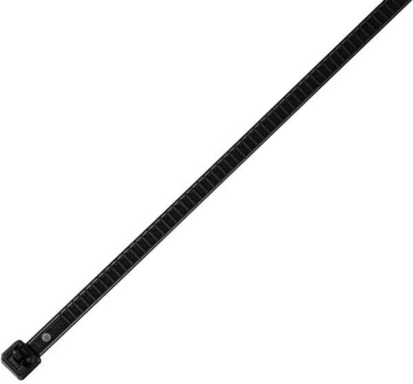 HellermannTyton 115-00002 LR55R-HS-BK-Q1 Kabelbinder 196 mm 4.80 mm Schwarz Lösbar, Hitzestabilisiert 25 St.