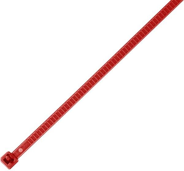 HellermannTyton 115-00003 LR55R-PA66-RD-Q1 Kabelbinder 196 mm 4.80 mm Rot Lösbar, Hitzestabilisiert 25 St.