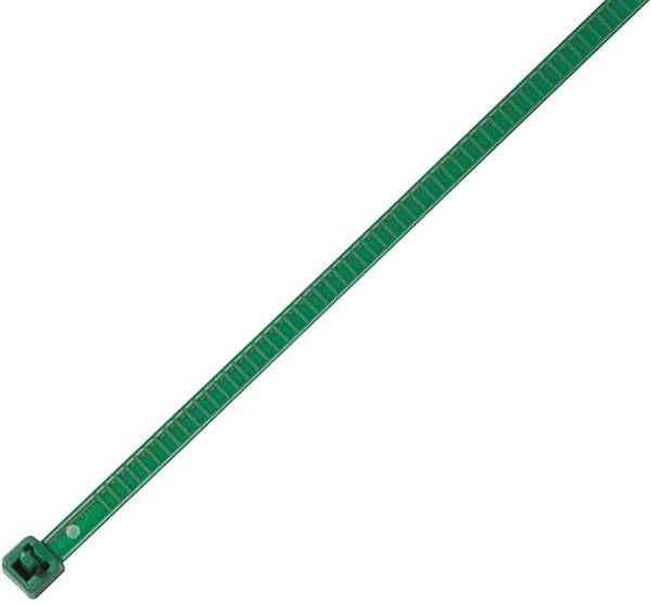 HellermannTyton 115-00005 LR55R-PA66-GN-Q1 Kabelbinder 196 mm 4.80 mm Grün Lösbar, Hitzestabilisiert 25 St.