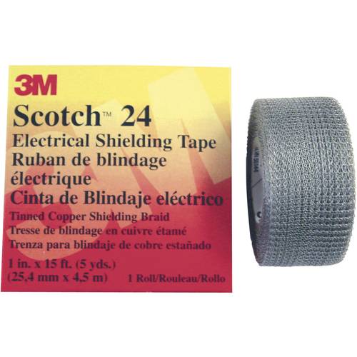 3M SCOTCH24-25X4.5 Abschirmband Scotch® 24 Silber (L x B) 4.5 m x 25 mm 1 St.