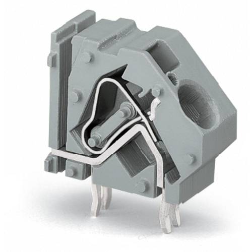 WAGO 745-873/006-000 Federkraftklemmblock 16.00 mm² Polzahl 1 Lichtgrau 100 St.