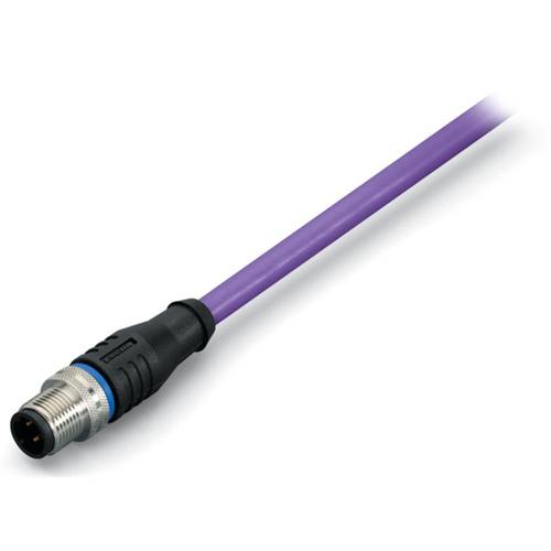 WAGO 756-1403/060-100 Sensor-/Aktor-Datensteckverbinder, konfektioniert M12 Stecker, gerade 10.00 m Polzahl Sensoren: 5 ...