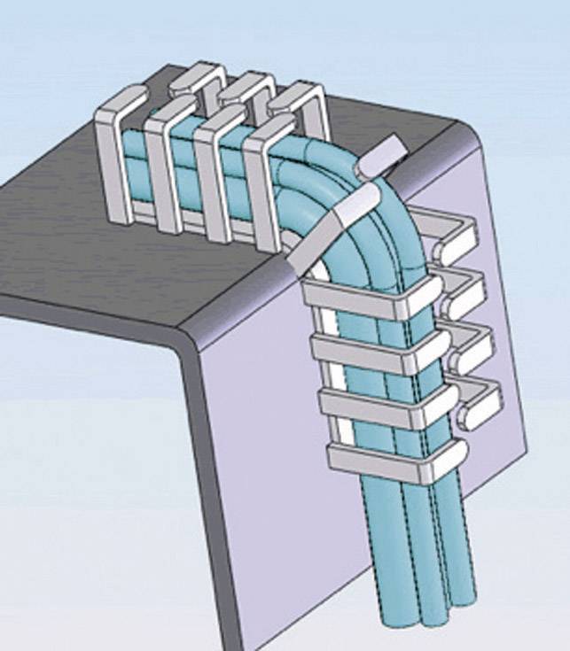 RICHCO Flexibler Kabelkanal (L x B x H) 500 x 30 x 30 mm Grau Richco Inhalt: 1 St.