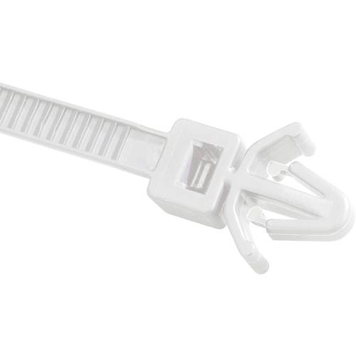 HellermannTyton 111-85729 T50RSFM-PA66-NA Kabelbinder 200 mm 4.70 mm Natur mit Spreizanker, Hitzestabilisiert 1 St.