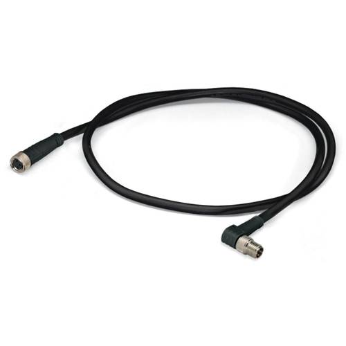 WAGO 756-5202/030-020 Sensor-/Aktor-Steckverbinder, konfektioniert M8 Stecker, gewinkelt, Buchse, gerade 2.00 m Polzahl ...
