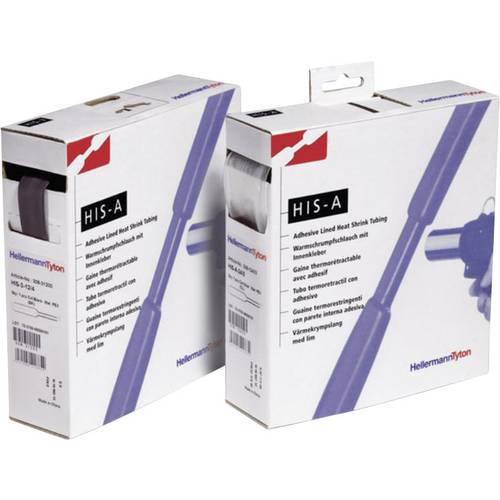 HellermannTyton 308-12403 Schrumpfschlauch mit Kleber Transparent 24 mm 8 mm Schrumpfrate:3:1 3 m