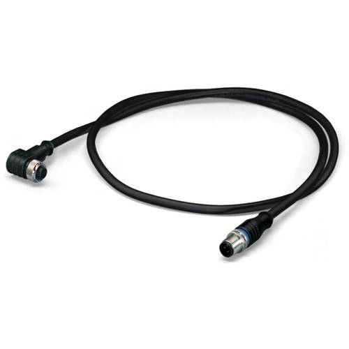 Thumbnail - WAGO 756-5403/040-010 Sensor-/Aktor-Steckverbinder, konfektioniert M12 Stecker, gerade, Buchse, gewinkelt 1.00 m Polzahl...