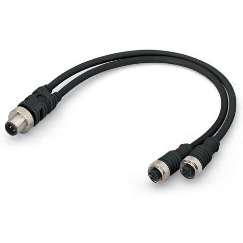 WAGO 756-5516/040-010 Sensor-/Aktor-Verteiler und Adapter M12 Stecker, gerade, Buchse, gerade 1.00 m 10 St.