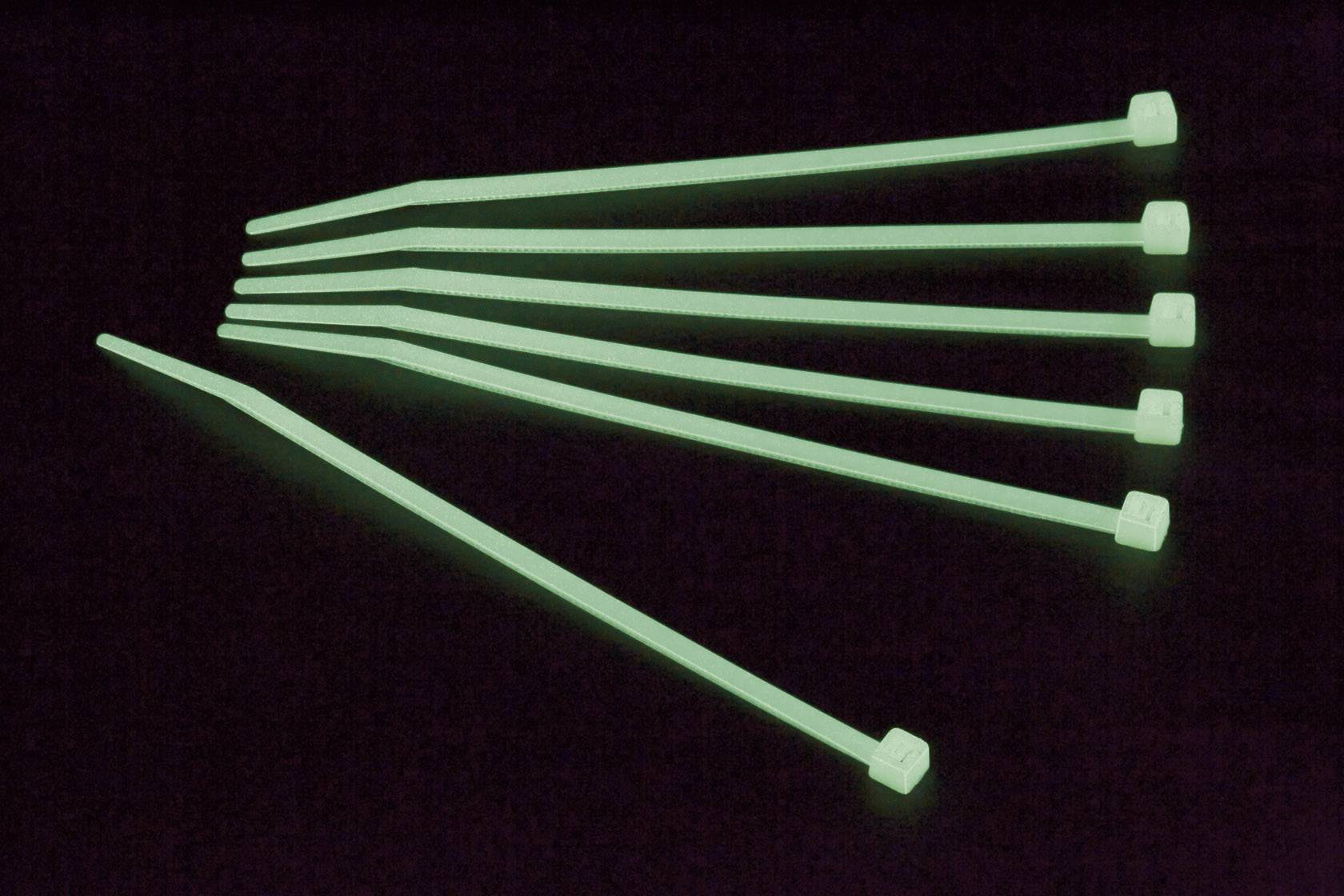 Stahovací pásky TRU COMPONENTS 1570828, 300 mm, zelená, 50 ks