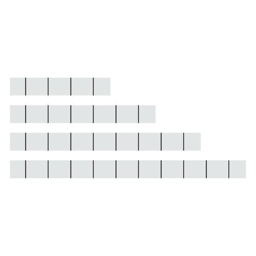 WAGO 757-081 Sensor-/Aktor-Steckverbinder, Zubehör Beschriftungsstreifen 100 St.