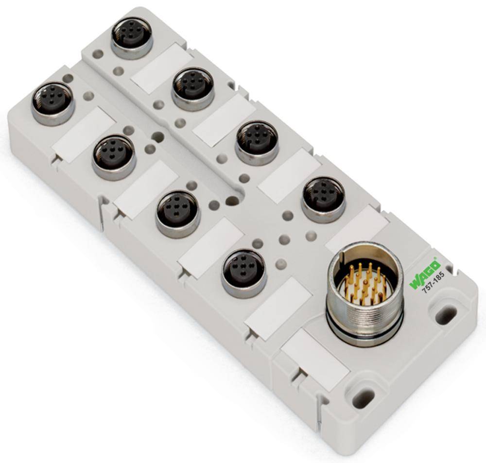 WAGO M12-Sensor-/ Aktorbox 8- 757-185 fach 5-polig M23-Anschluss 757-185