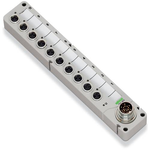 WAGO 757-343 757-343 Sensor/Aktorbox passiv M8-Verteiler mit Metallgewinde 1 St.