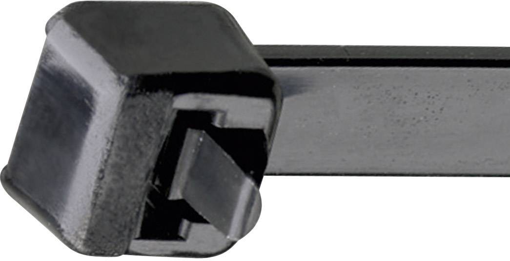 PANDUIT Kabelbinder 368 mm Schwarz Lösbar, mit Hebelverschluss, UV-stabilisiert, Witterungsstabil Pa