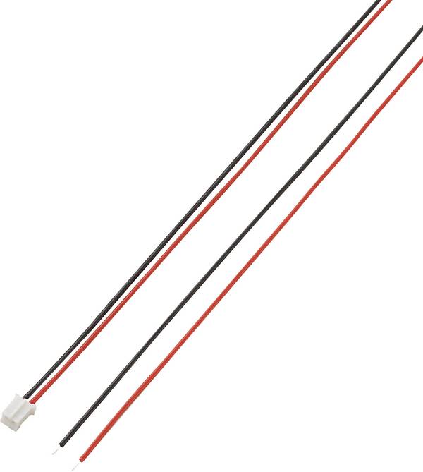 TRU COMPONENTS Konfektionierte Litze  Polzahl Gesamt 2 Rastermaß: 2 mm 1 St.