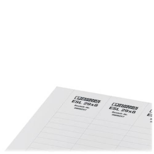 Phoenix Contact 0808231 ESL 24X 4 Leitermarkierer Montage-Art: aufschieben Beschriftungsfläche: 24 x 4 mm Weiß Anzahl Ma...