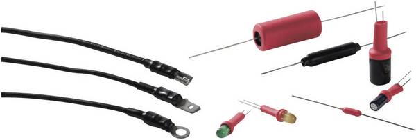 HellermannTyton 300-73100 Schrumpfschlauch ohne Kleber Schwarz 25.40 mm 12.70 mm Schrumpfrate:2:1 Meterware