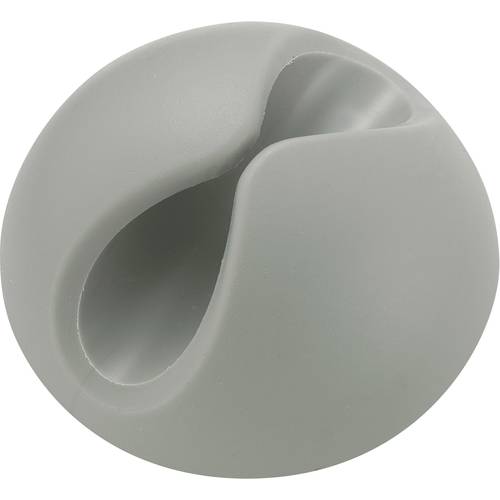 TRU COMPONENTS Kabelhalter selbstklebend 547611 Bündel-Ø-Bereich 9 mm (max) Grau 1 St.