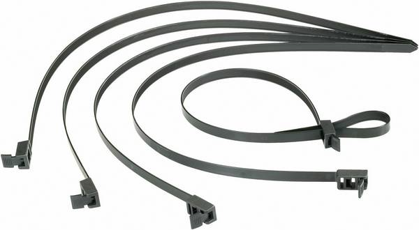 HellermannTyton 115-00030 SPEEDYTIE-HIRS-BK-V1 Kabelbinder 750 mm 13 mm Schwarz Lösbar, mit Rückschlauföse, mit Schnellverschluss 5 St.