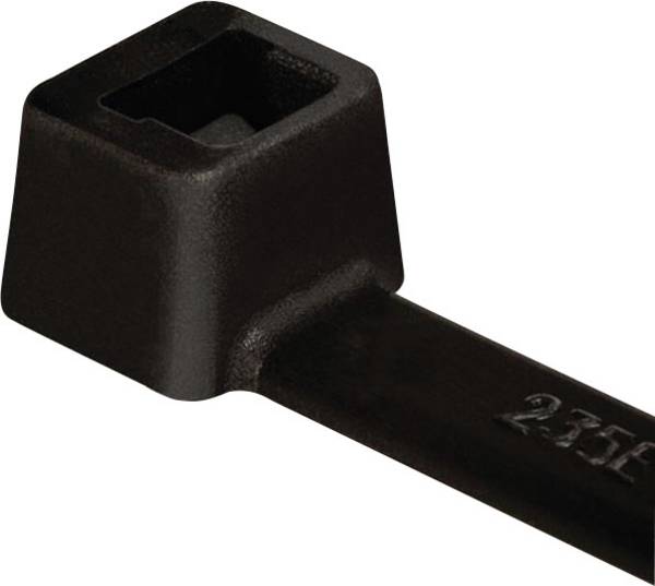 HellermannTyton 111-01960 T18R-W-BK-C1 Kabelbinder 100 mm 2.50 mm Schwarz Witterungsstabil 100 St.