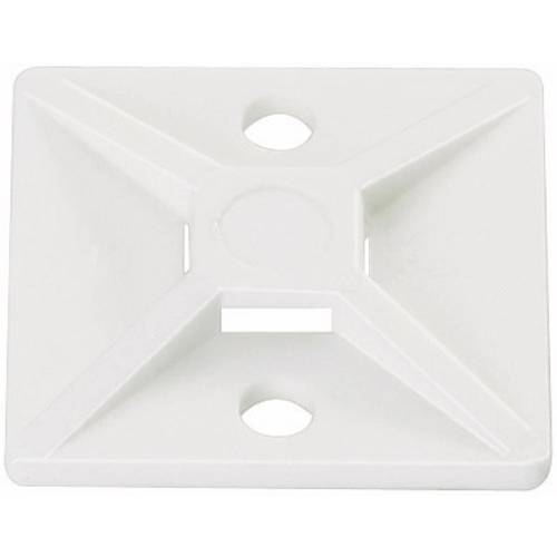 HellermannTyton MB4-N66-NA-C1 Befestigungssockel schraubbar 151-28479 4fach einfädeln, halogenfrei, UV-stabilisiert, wit...