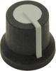 Cliff CL170825BR CL170825BR Drehknopf Schwarz, Grau (Ø x H) 16.8 mm x 14.5 mm 1 St.